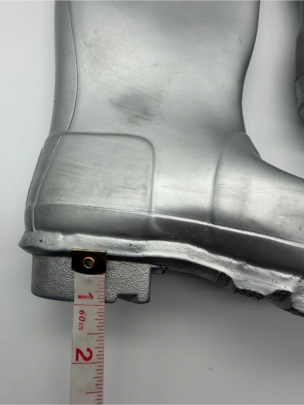 Hunter Original Kids Classic Silver Metallic Tall Rain Winter Boots Size US 4